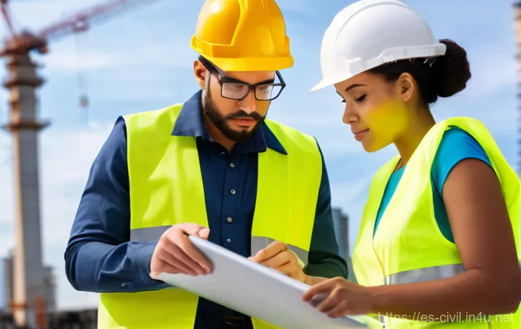 토목기사 실기시험 합격 후기 - **Prompt: Collaborative Study and Innovation**
A diverse group of three young adult engineering ... 토목기사 실기시험 합격 후기 - **Prompt: Collaborative Study and Innovation**
A diverse group of three young adult engineering ...